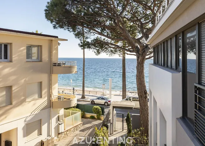 Azurenting - T2 Front De Mer - Clim - Parking דירה *