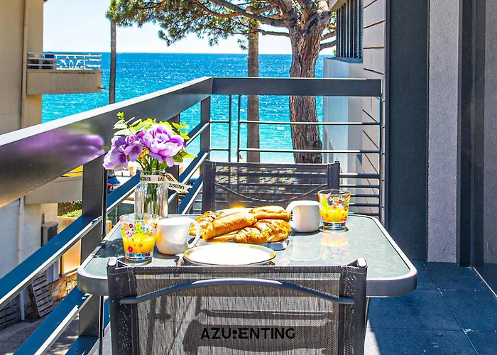 Azurenting - T2 Front De Mer - Clim - Parking אנטיב